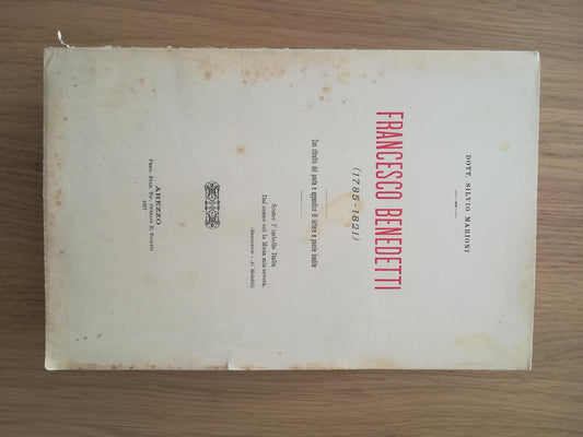 Francesco Benedetti (1785 - 1821) - copertina