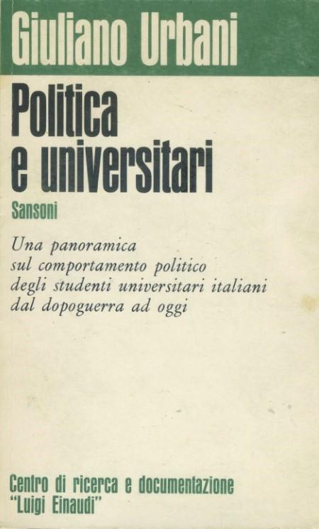 Politica e universitari - copertina