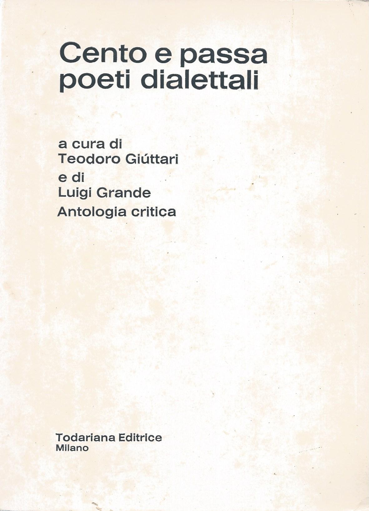 Cento e passa poeti dialettali - copertina