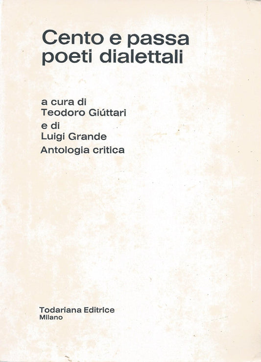 Cento e passa poeti dialettali - copertina
