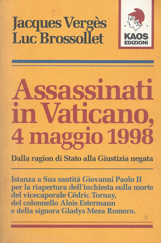 Assassinati in Vaticano, 4 maggio 1998 - copertina