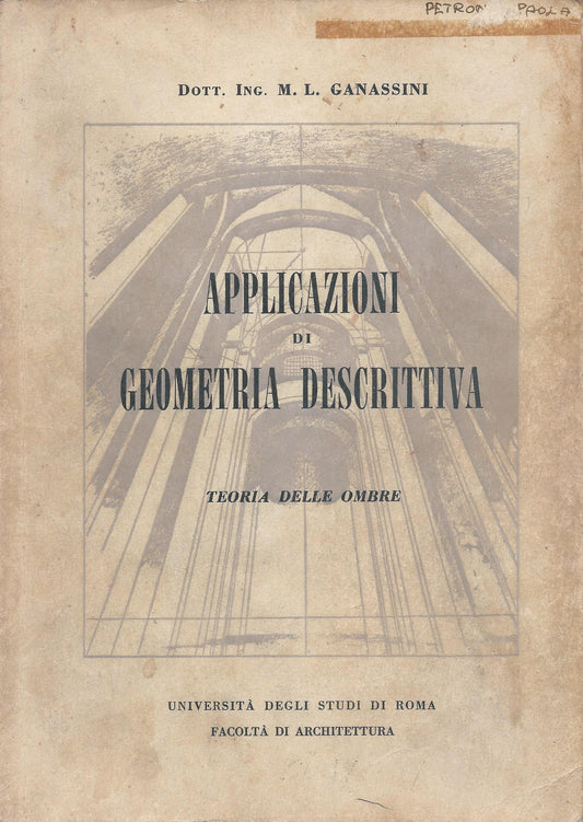 Applicazioni di geometria descrittiva - copertina