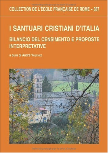 I santuari cristiani d'Italia: Bilancio del censimento e proposte interpretavive - copertina