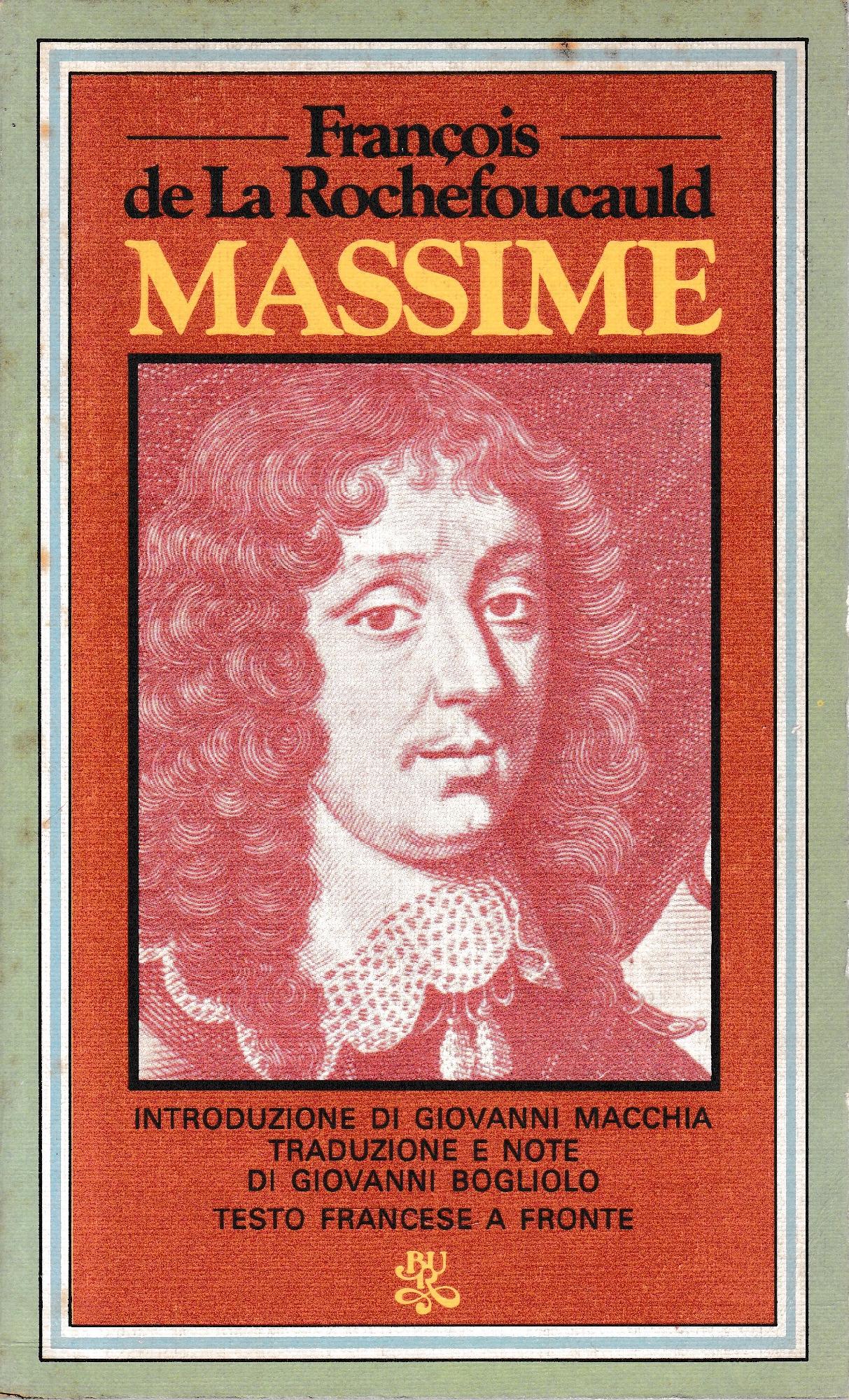 Massime. Riflessioni varie e autoritratto. - copertina