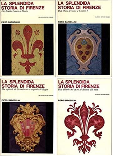 La splendida storia di Firenze, quattro volumi - copertina