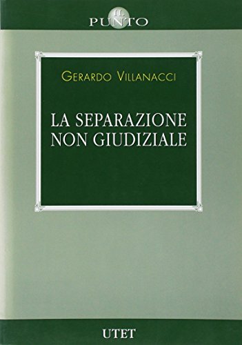 La separazione non giudiziale - copertina