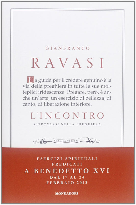 L'incontro. Ritrovarsi nella preghiera - copertina