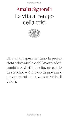 La vita al tempo della crisi - copertina