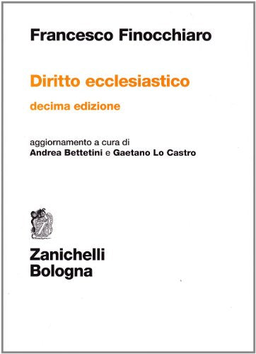 Diritto ecclesiastico - copertina