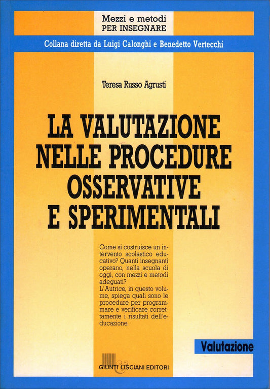 La valutazione nelle procedure osservative e sperimentali - copertina