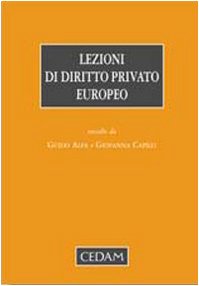 Lezioni di diritto privato europeo - copertina