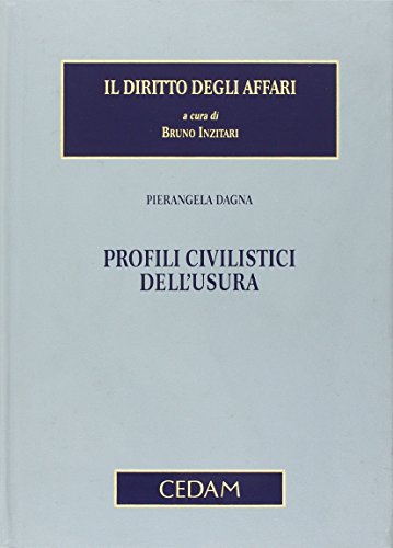 Profili civilistici dell'usura - copertina