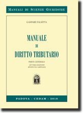 Manuale diritto tributario. Parte generale - copertina