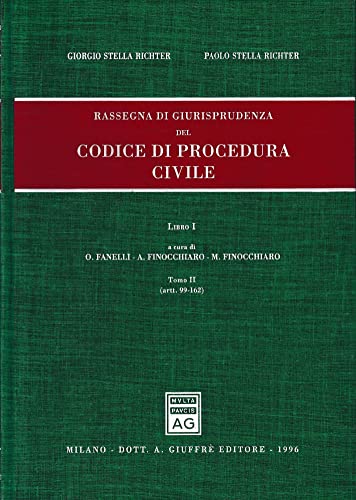 Rassegna di giurisprudenza del Codice di procedura civile. Artt. 99-162 (Vol. 1/2) - copertina