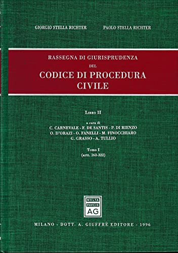 Rassegna di giurisprudenza del Codice di procedura civile. Artt. 163-322 (Vol. 2/1) - copertina