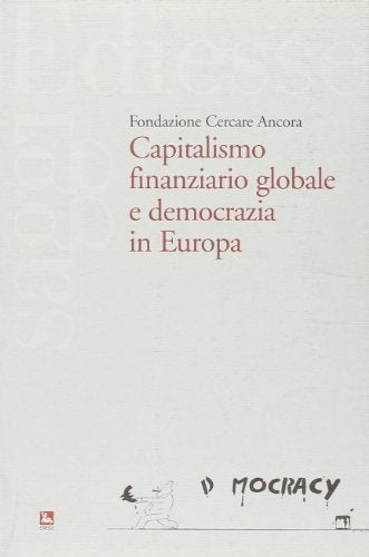 Capitalismo finaziario globale e democrazia in Europa - copertina