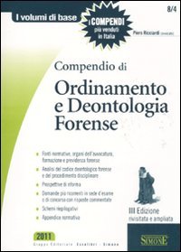 Compendio di ordinamento e deontologia forense - copertina