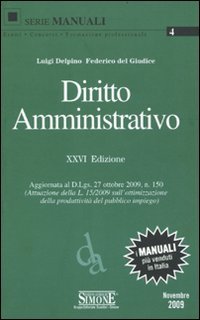 Diritto amministrativo - copertina