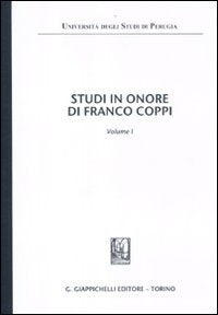 Scritti in onore di Franco Coppi. 2 voll - copertina
