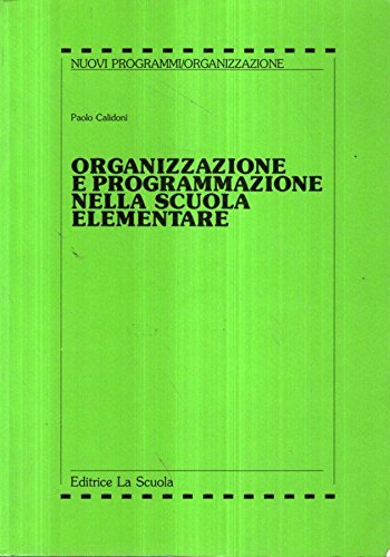 Organizzazione e programmazione nella scuola elementare - copertina
