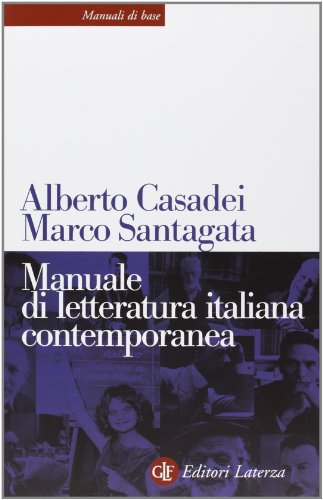 Manuale di letteratura italiana contemporanea - copertina