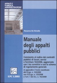 Manuale degli appalti pubblici - copertina