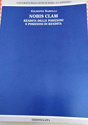 NOBIS CLAM rendita delle posizioni e posizioni di rendita - copertina