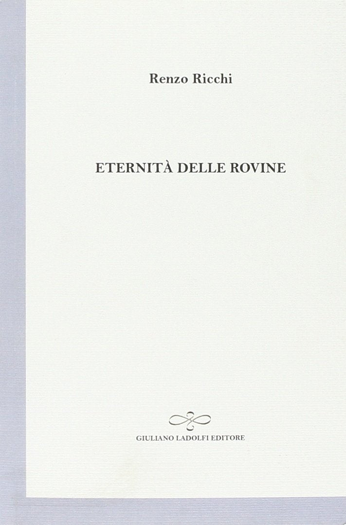 Eternità delle rovine - copertina