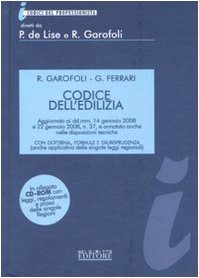 Codice dell'edilizia. Con CD-ROM mancante. - copertina