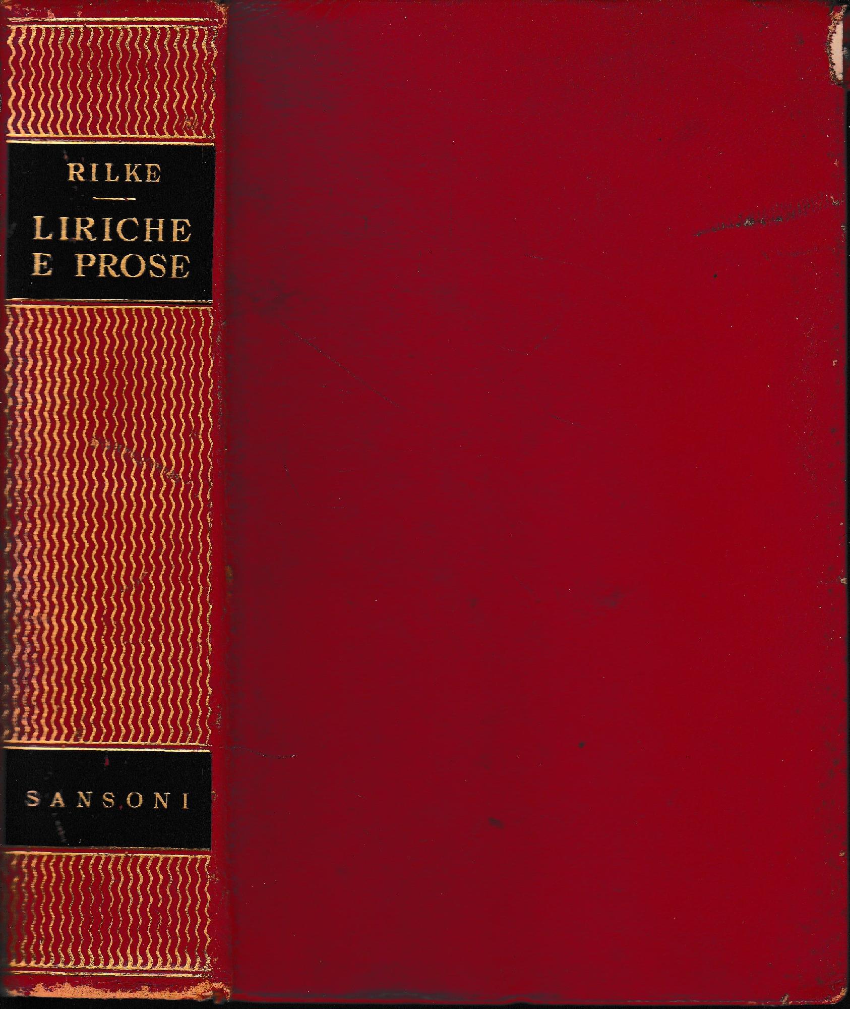 Liriche e Prose - copertina