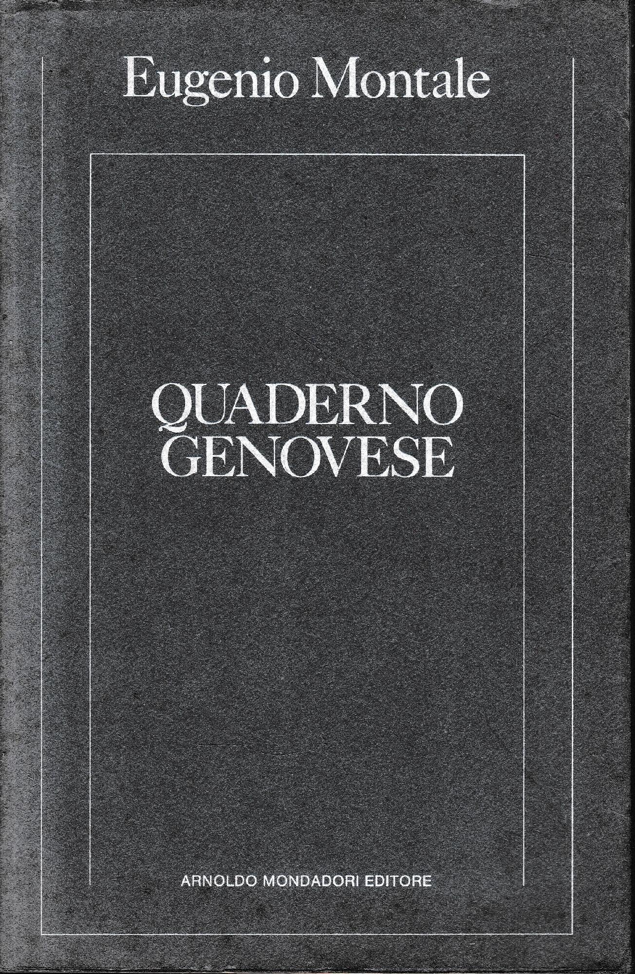 Quaderno genovese - copertina