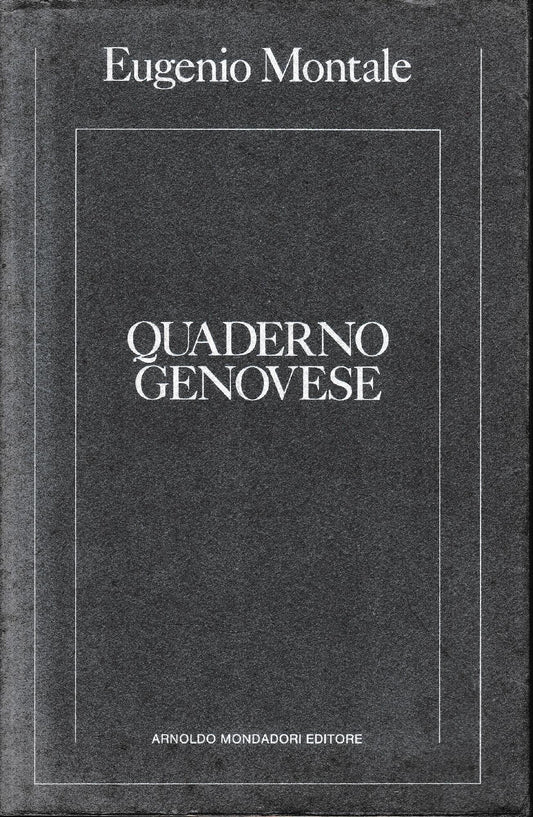 Quaderno genovese - copertina