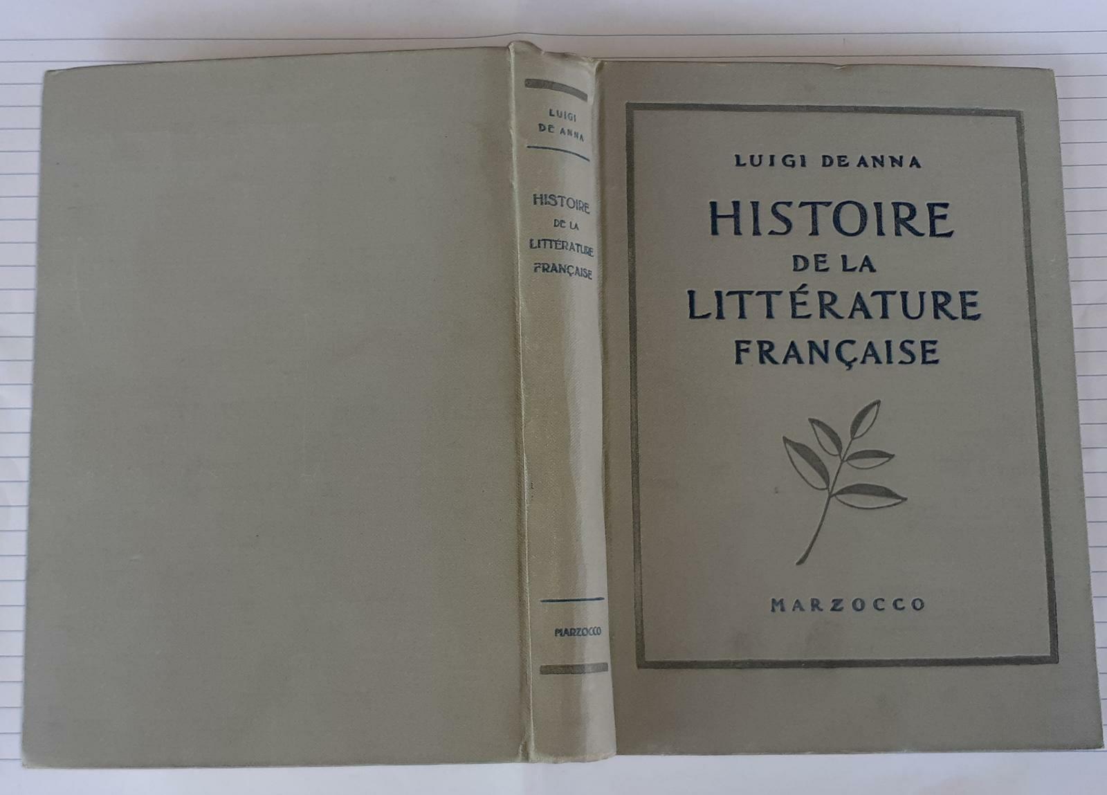 Histoire de la litterature francaise - copertina