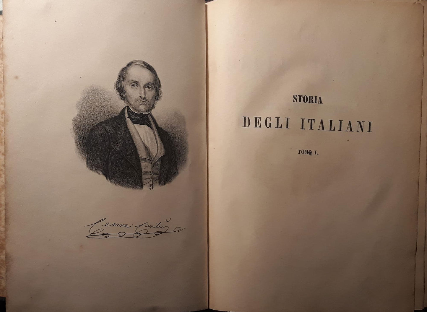 Storia degli italiani, dai primi abitatori della nostra penisola fino ai tempi odierni (Tomo I  p.633, Tomo II p. 566) - copertina