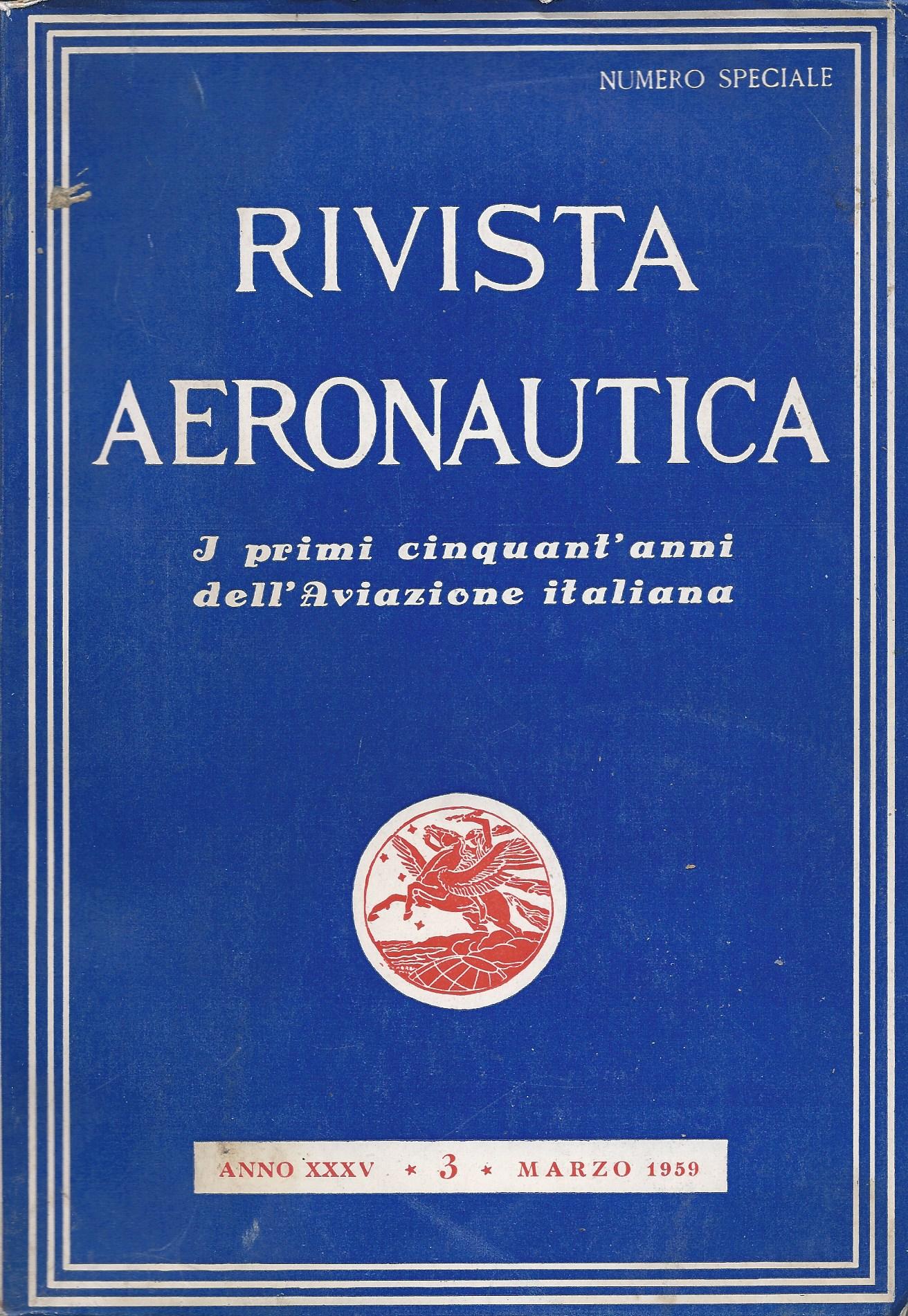 Rivista aeronautica. I primi cinquant'anni dell'Aviazione italiana - copertina