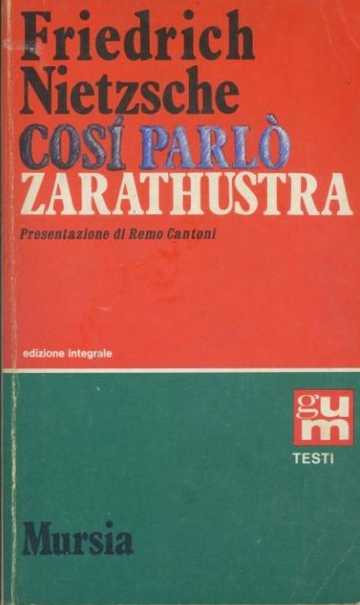 Così parlò Zarathustra - copertina
