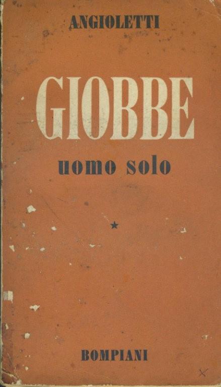Giobbe uomo solo - copertina