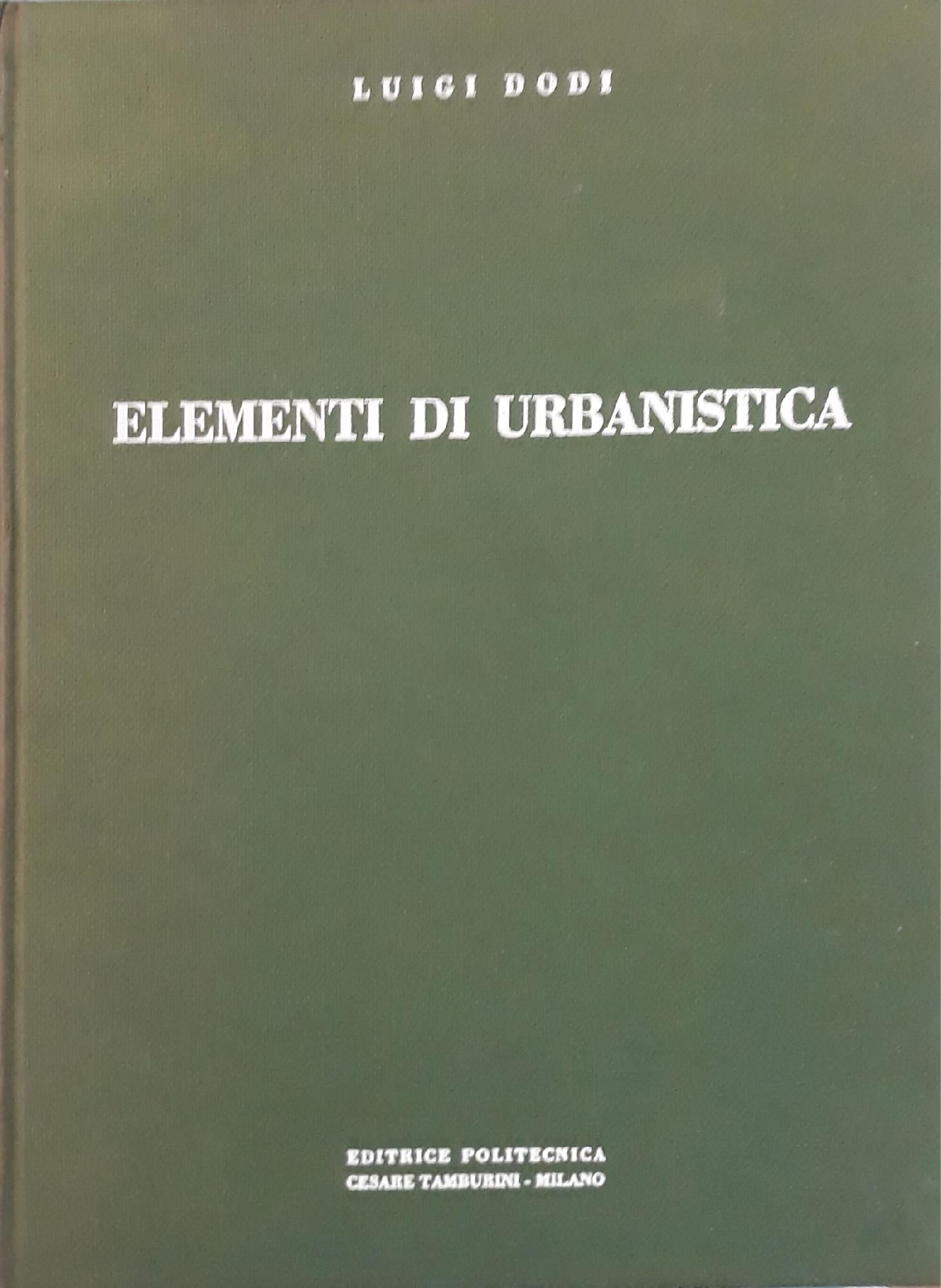 Elementi di Urbanistica - copertina