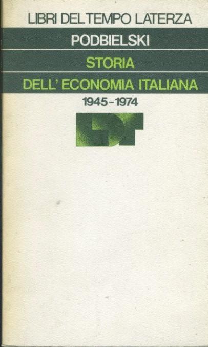 Storia dell'economia italiana - copertina