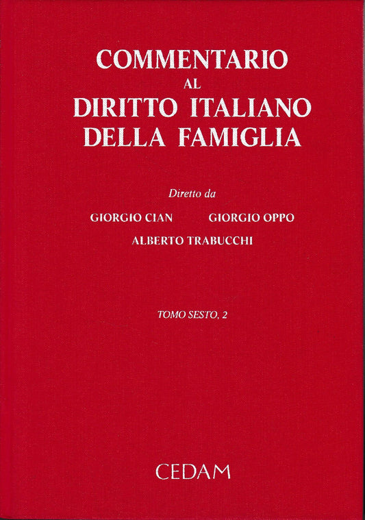 Commentario al diritto italiano della famiglia. Vol. 6/2 - copertina