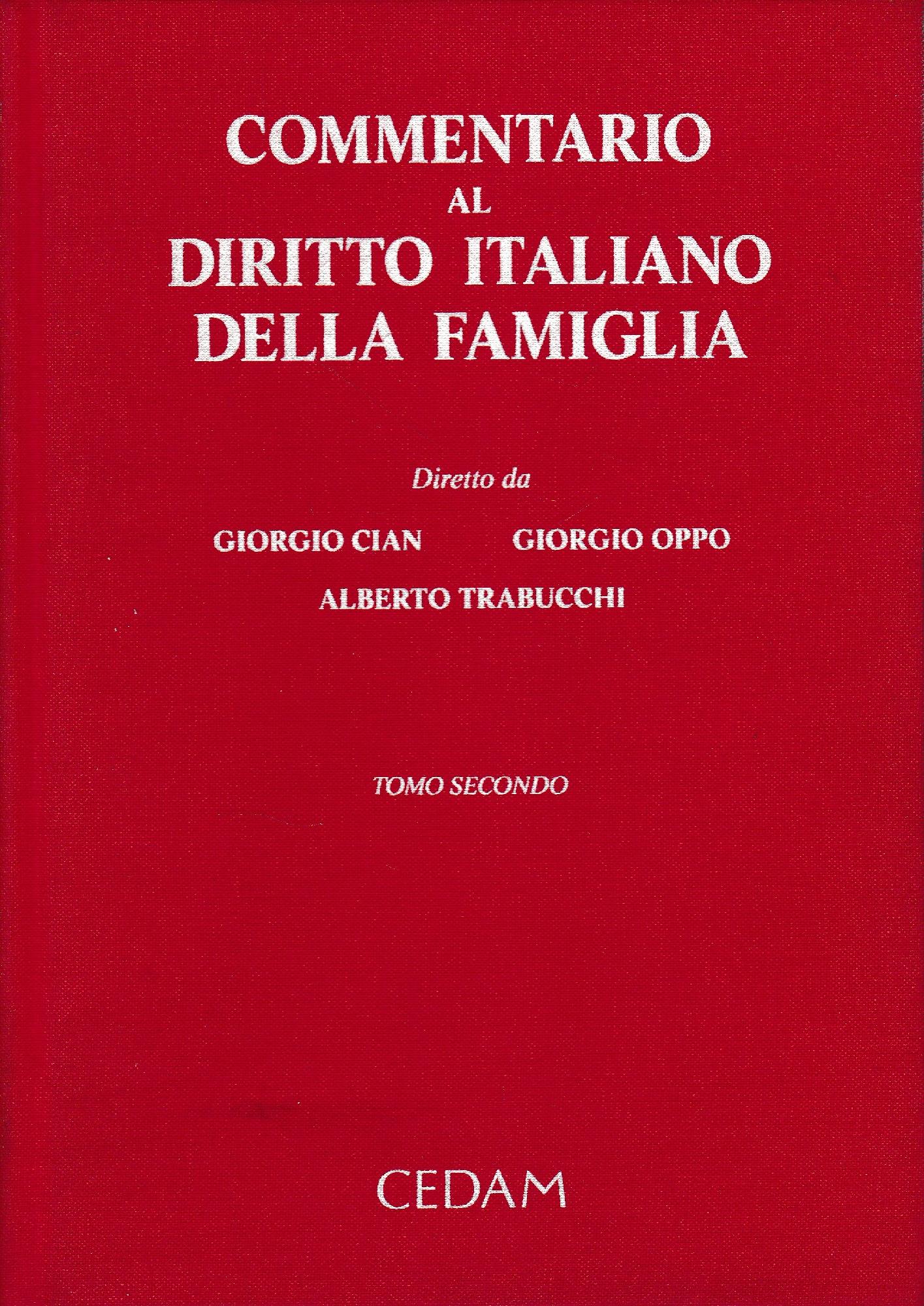 Commentario al diritto italiano della famiglia. Vol 2 - copertina