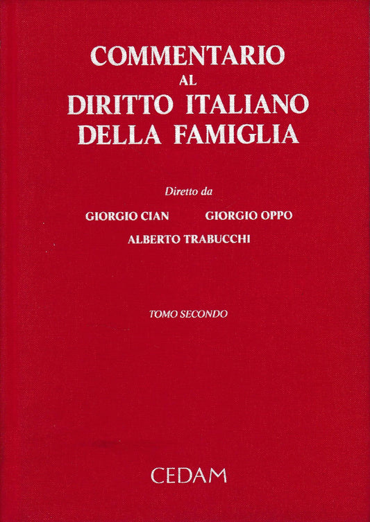 Commentario al diritto italiano della famiglia. Vol 2 - copertina