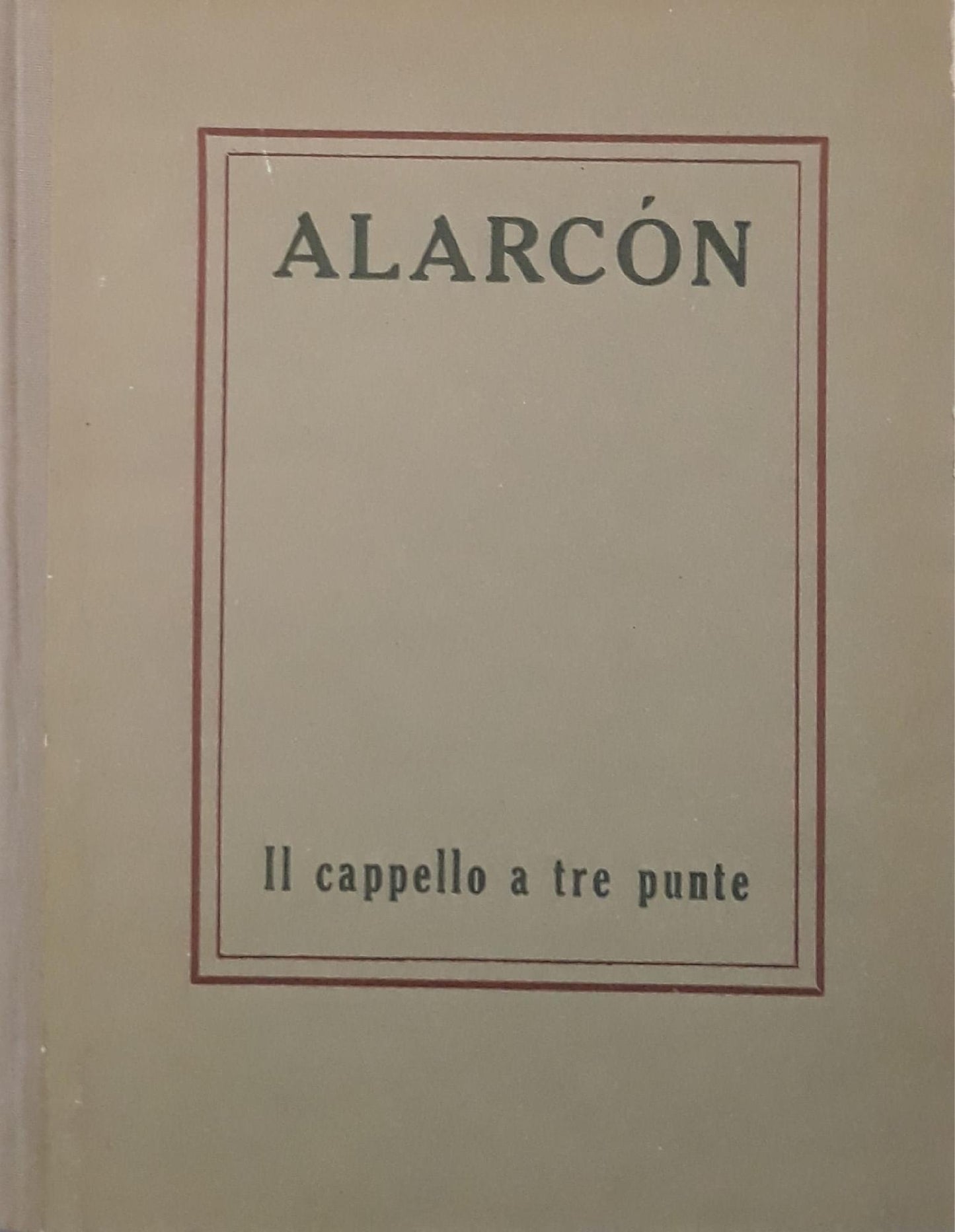 Il cappello a tre punte - copertina