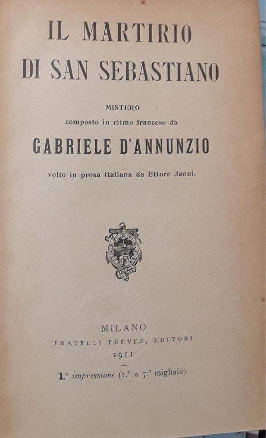 Il Martirio di San Sebastiano - copertina