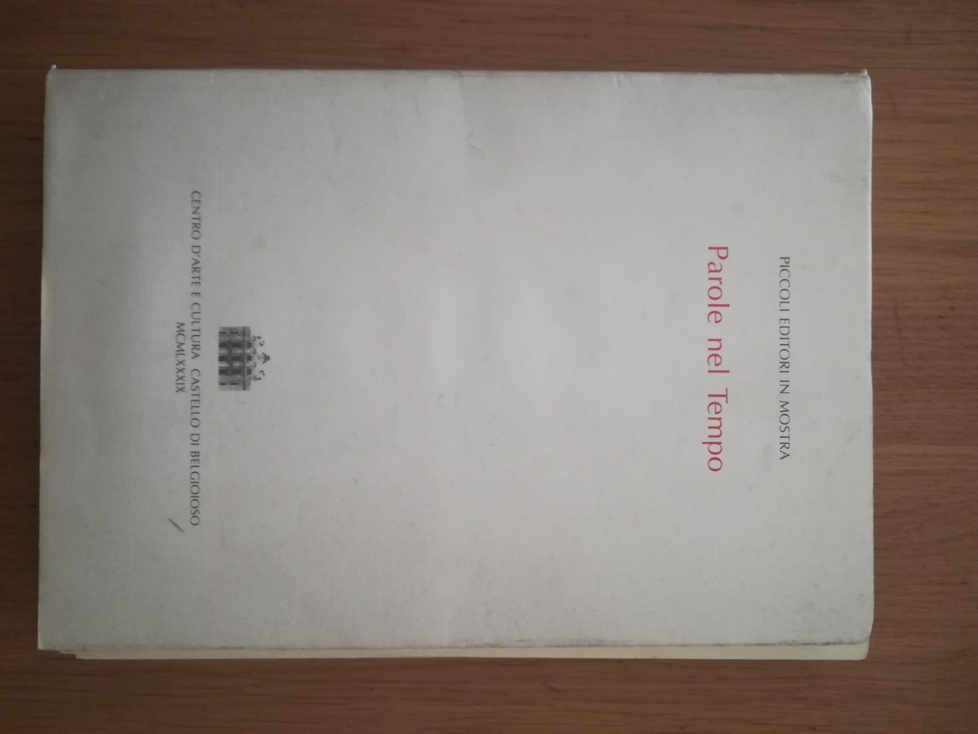 Parole nel Tempo - copertina