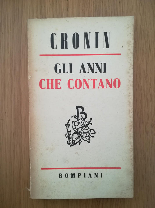 Gli anni che contano - copertina
