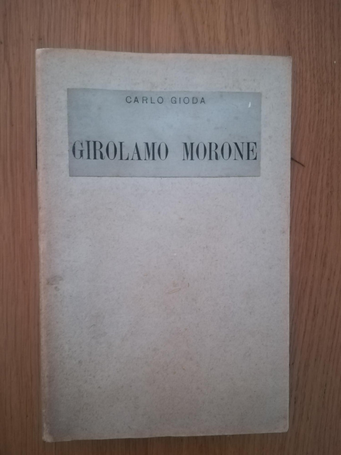 Girolamo Morone - copertina