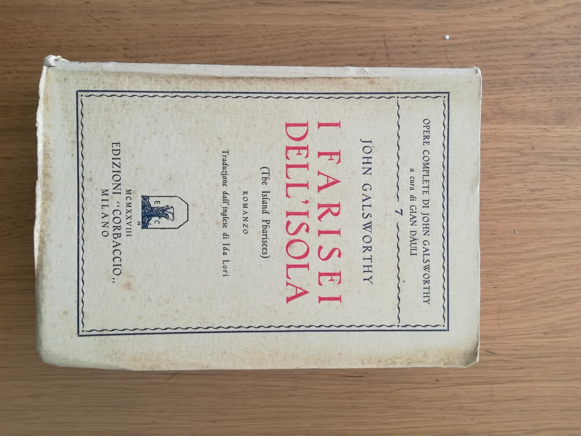 I farisei dell'isola - copertina