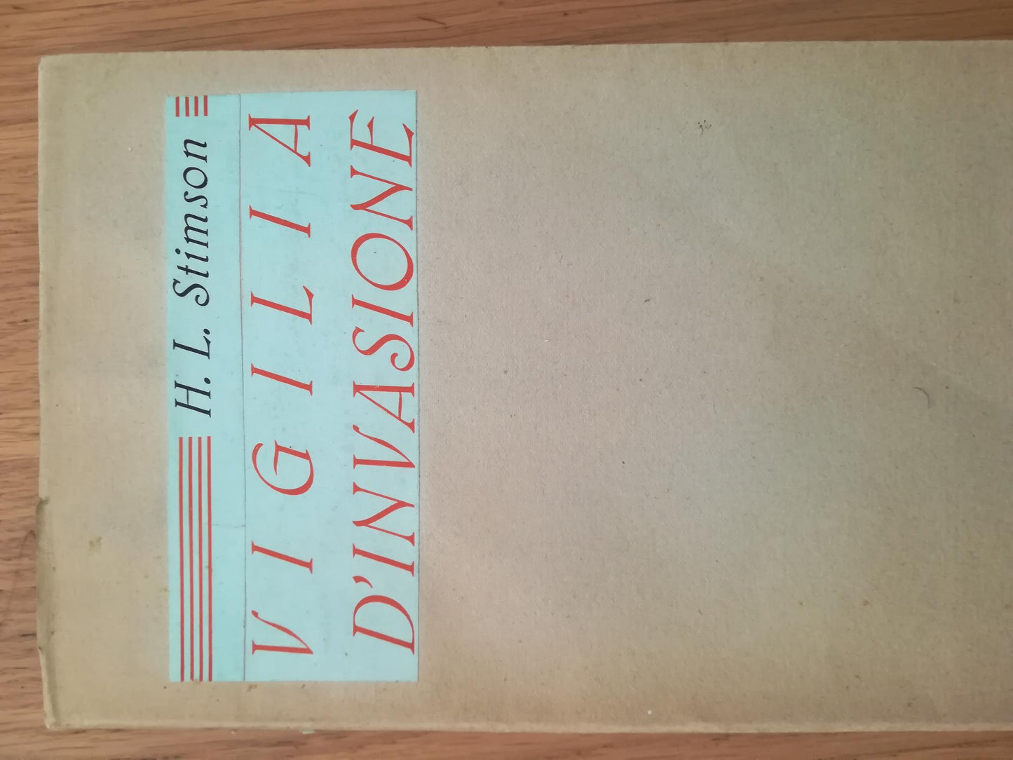 Vigilia d'invasione - copertina