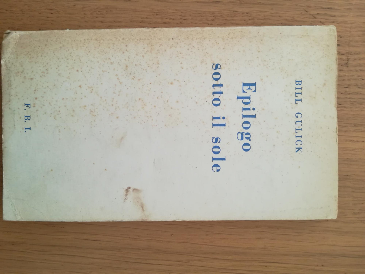 Epilogo sotto il sole - copertina